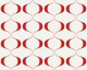 Red Retro Geo Abstract Waves