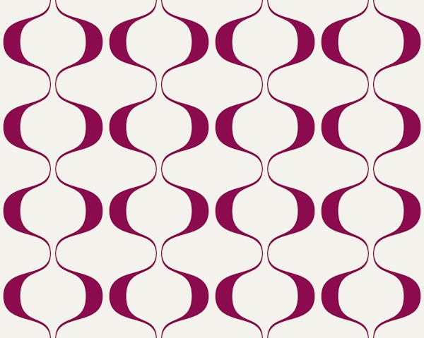 Retro Magenta Geo Abstract Waves