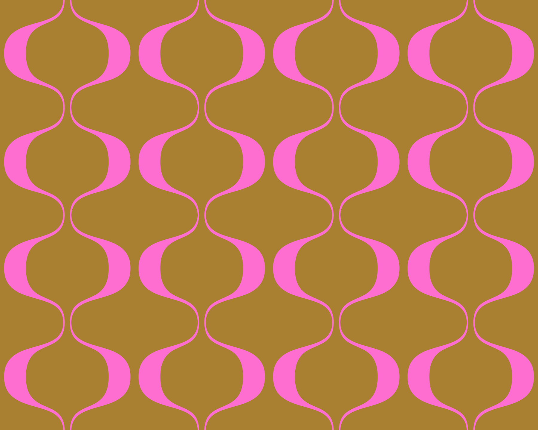 Retro Pink Abstract Waves Wallpaper