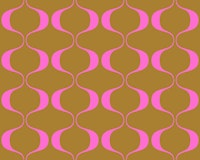 Retro Fashion Geo Abstract Waves wallpaper