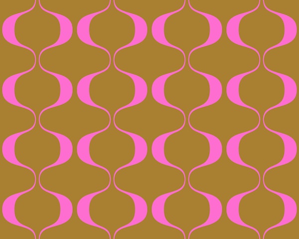 Retro Fashion Geo Abstract Waves