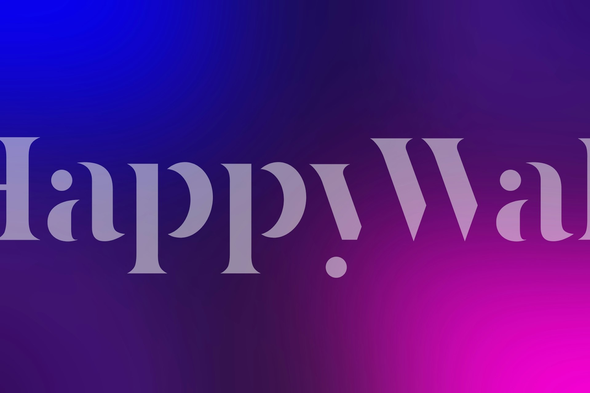 Dark blue purple gradient wallpaper in a room