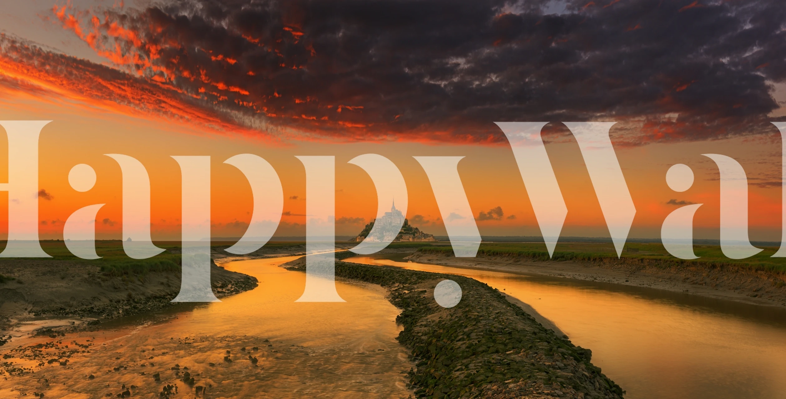 Evening light wallpaper in a room