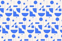 Blue White Color Block Geo Abstract wallpaper