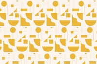 Mustard White Color Block Geo Abstract wallpaper