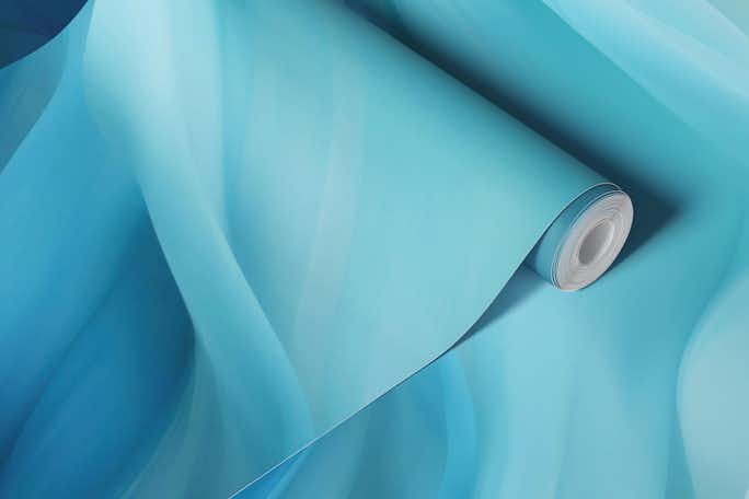 Ethereal Soft Blue Fluid Dreamswallpaper roll