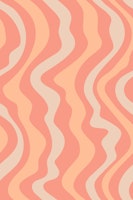 GOOD VIBRATIONS Mod Wavy Stripes Peach Fuzz 2 wallpaper