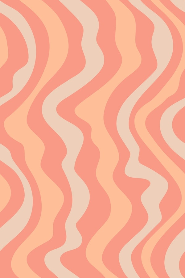 GOOD VIBRATIONS Mod Wavy Stripes Peach Fuzz 2
