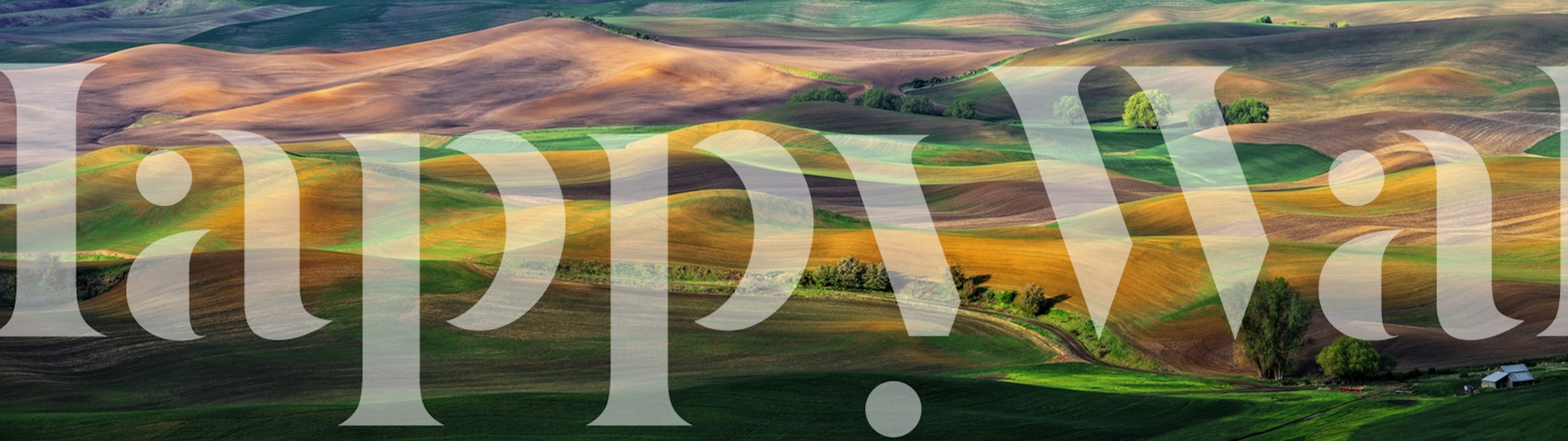 Böljande kullar i The Palouse tapet som visar ett fridfullt landskap