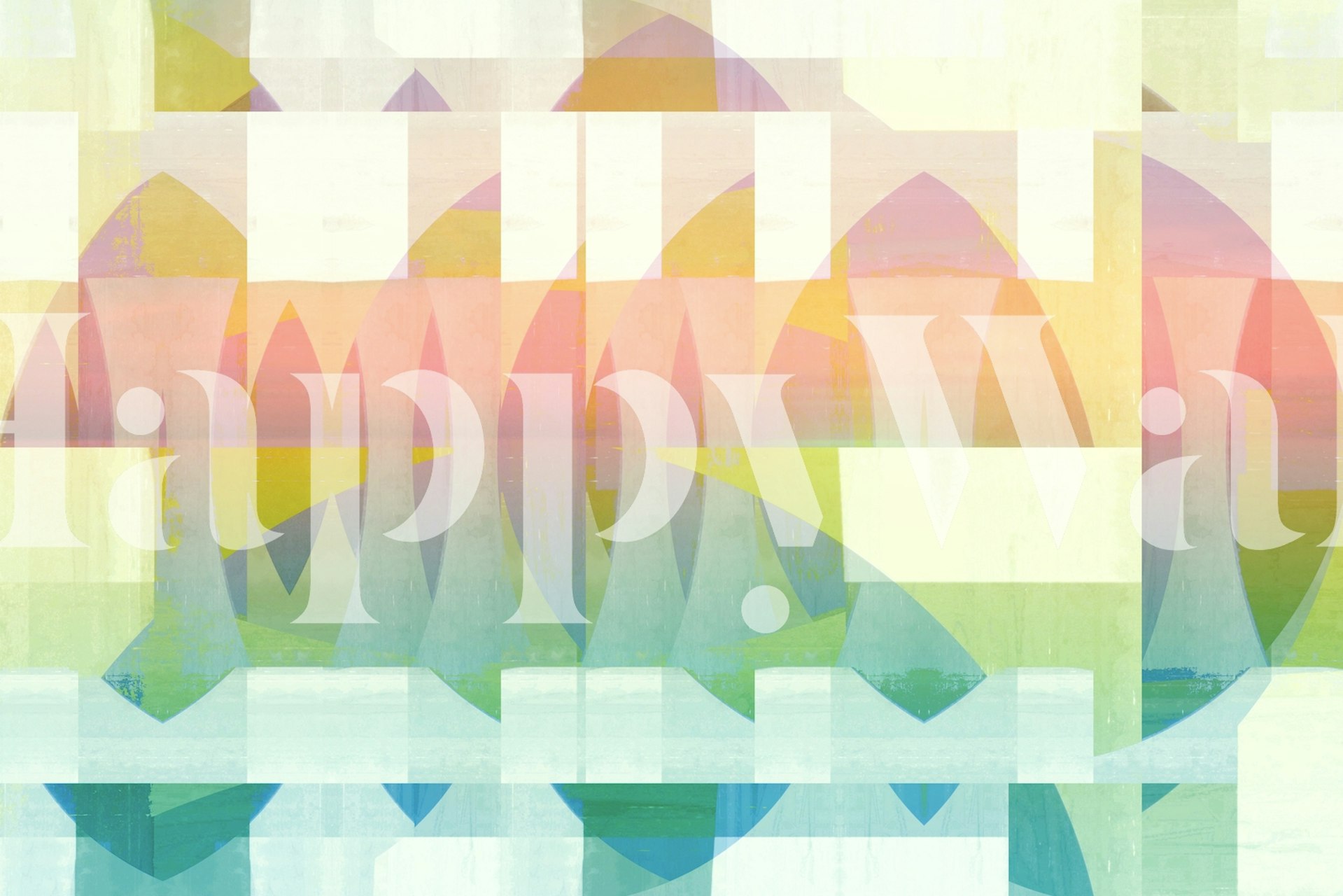 Bauhaus-inspirerad geometrisk mosaic tapet