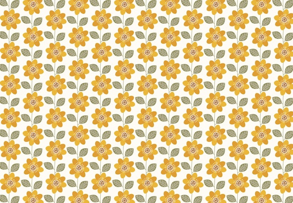 Mid Century Sunflower Meadow