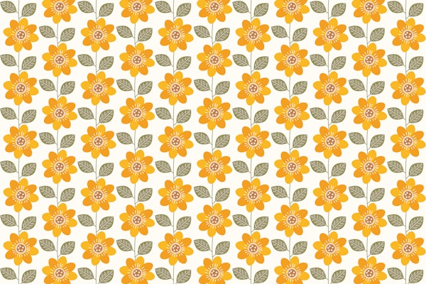 Mid Century Sunflower Meadow
