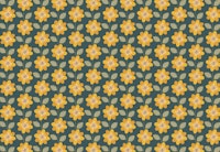 Sunflower Pattern on Teal Background wallpaper
