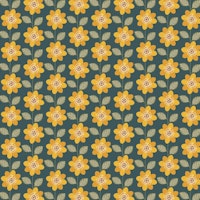 Sunflower Pattern on Teal Background wallpaper