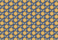 Sunflower Pattern Yellow Navy wallpaper