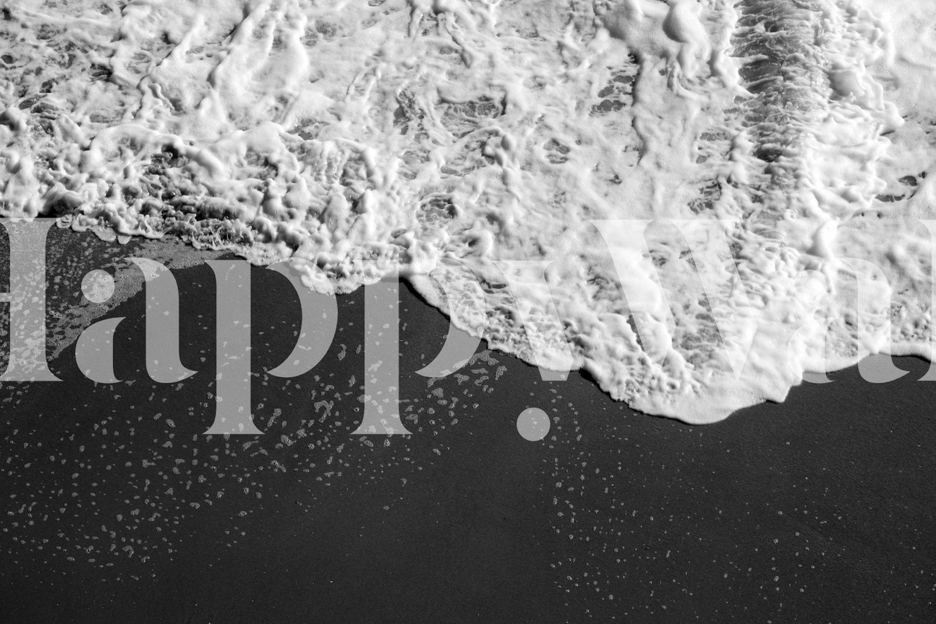 Algarve Ocean Dream 2 wall mural with gentle waves and sandy beach