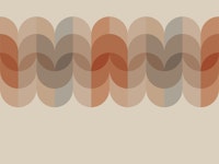 Calm Mid Century Leaf Border papiers peint