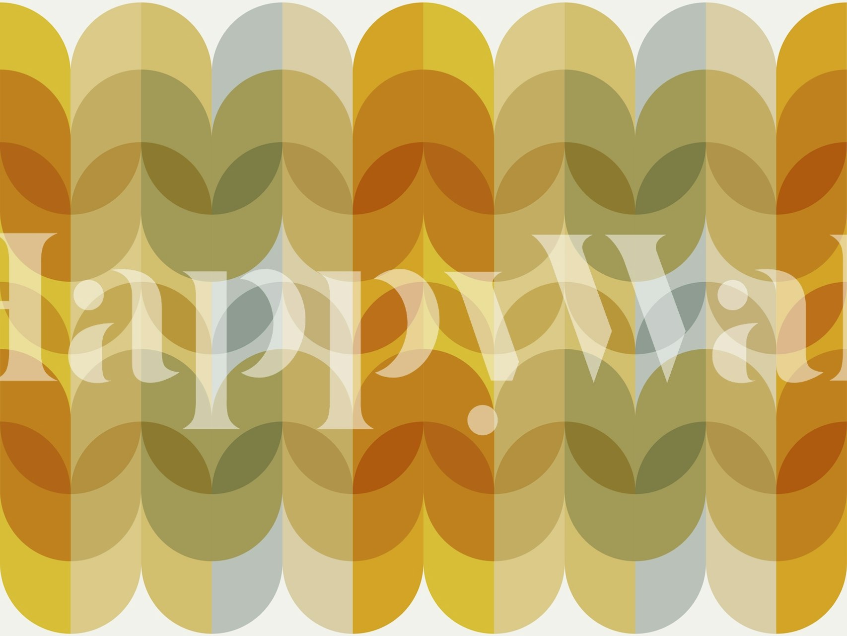 Japandi Mid Century Rainbow wallpaper | Happywall