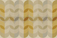 Boho Sunrise Leaves papel de parede