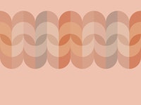 Peach Pink Rainbow Border papiers peint