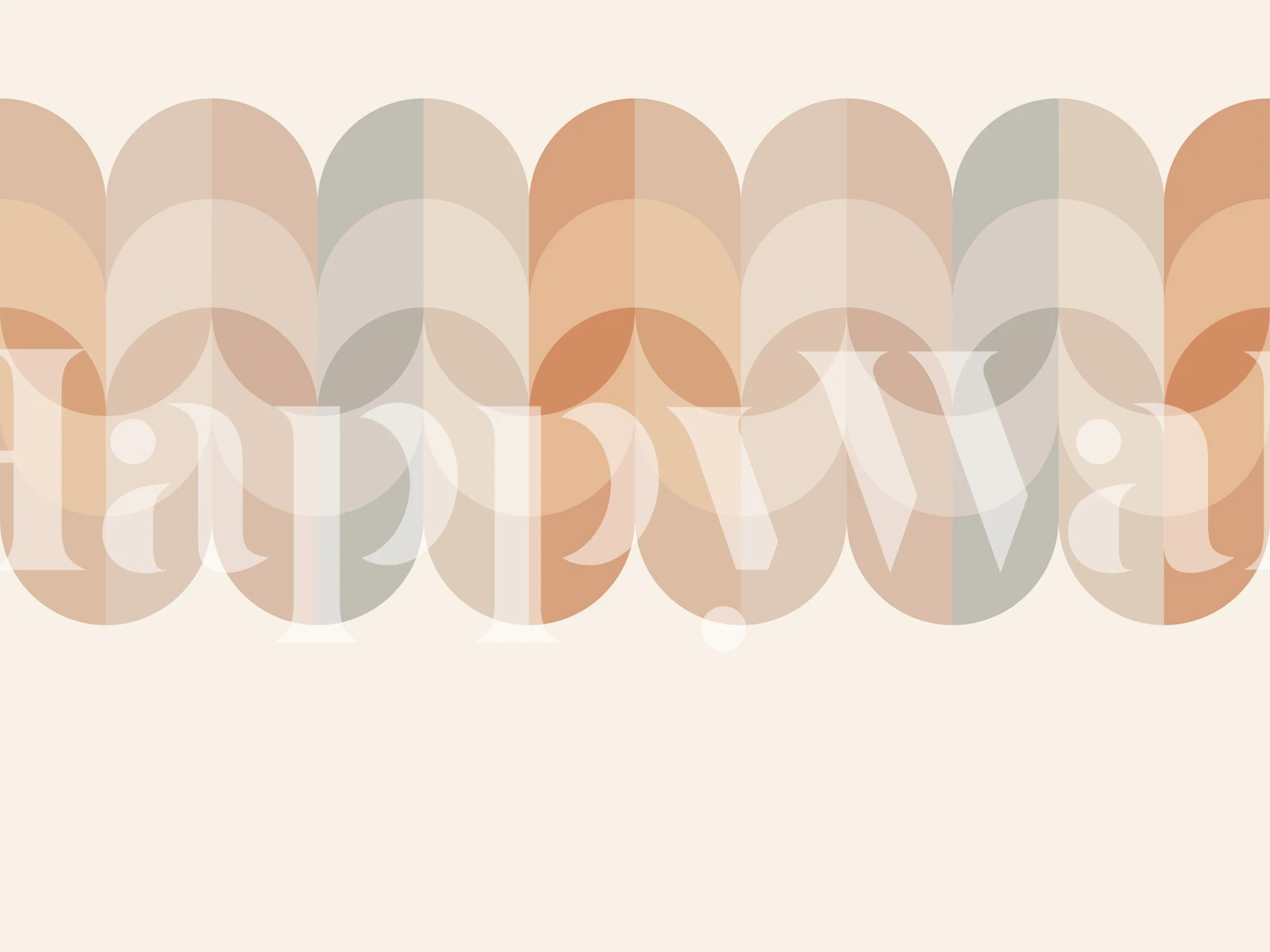 Dreamy Rainbow Border wallpaper in a room