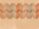 Peach Mid Century Rainbow Border