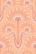 MIMOSA Art Deco Floral - Peach Fuzz - Large