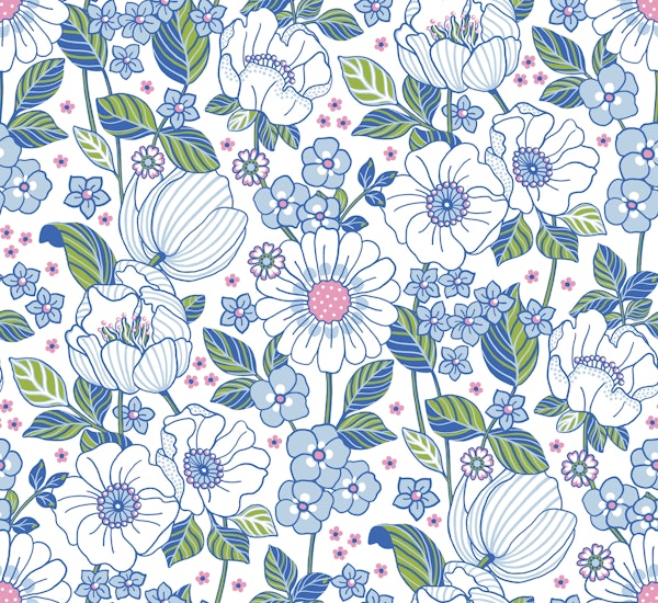 Garden Bloom White Spring - Large