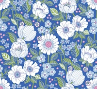 Garden Bloom Blue Spring - Large tapete