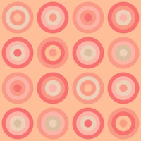 PAILLETTES Retro Geometric Dots - Peach Fuzz tapet