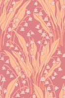 LILY OF THE VALLEY Fresh Floral - Peach behang