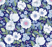 Garden Bloom Night Spring - Large wallpaper