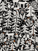 Black Forest black and white behang