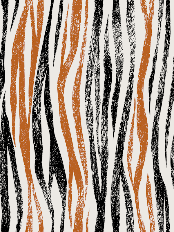 Black Forest Stripes terracotta