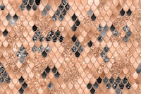 Peach Fuzz Black Mermaid Scales Glam 1 tapeta