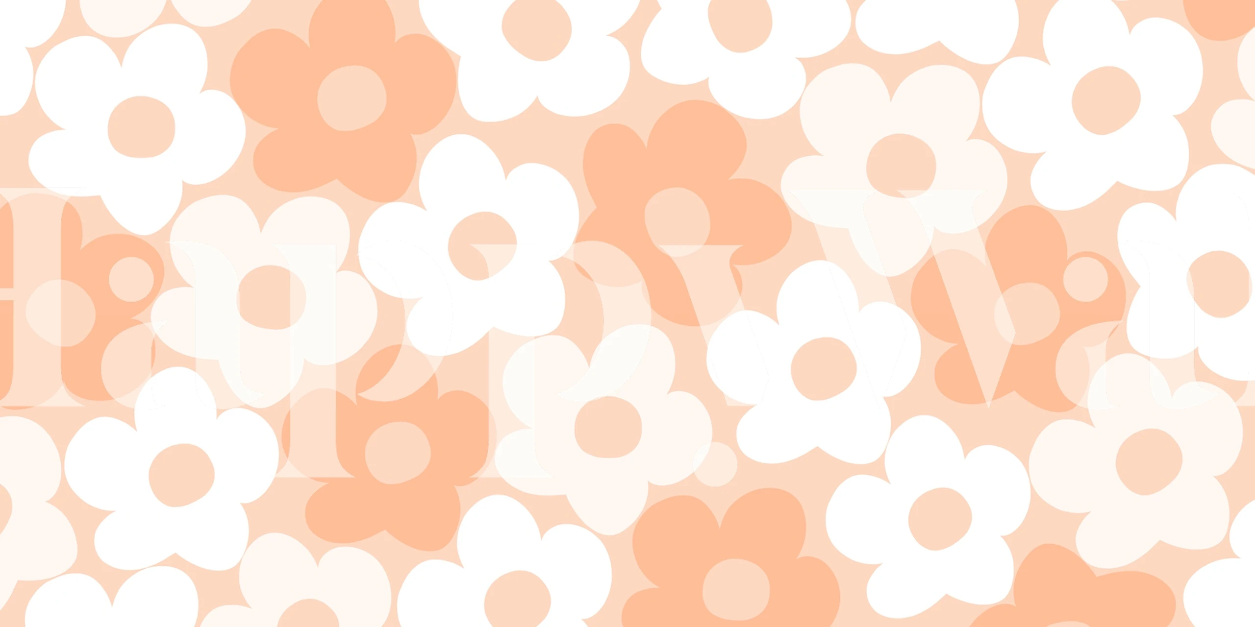 Retro Summer Daisies tapet i et rum