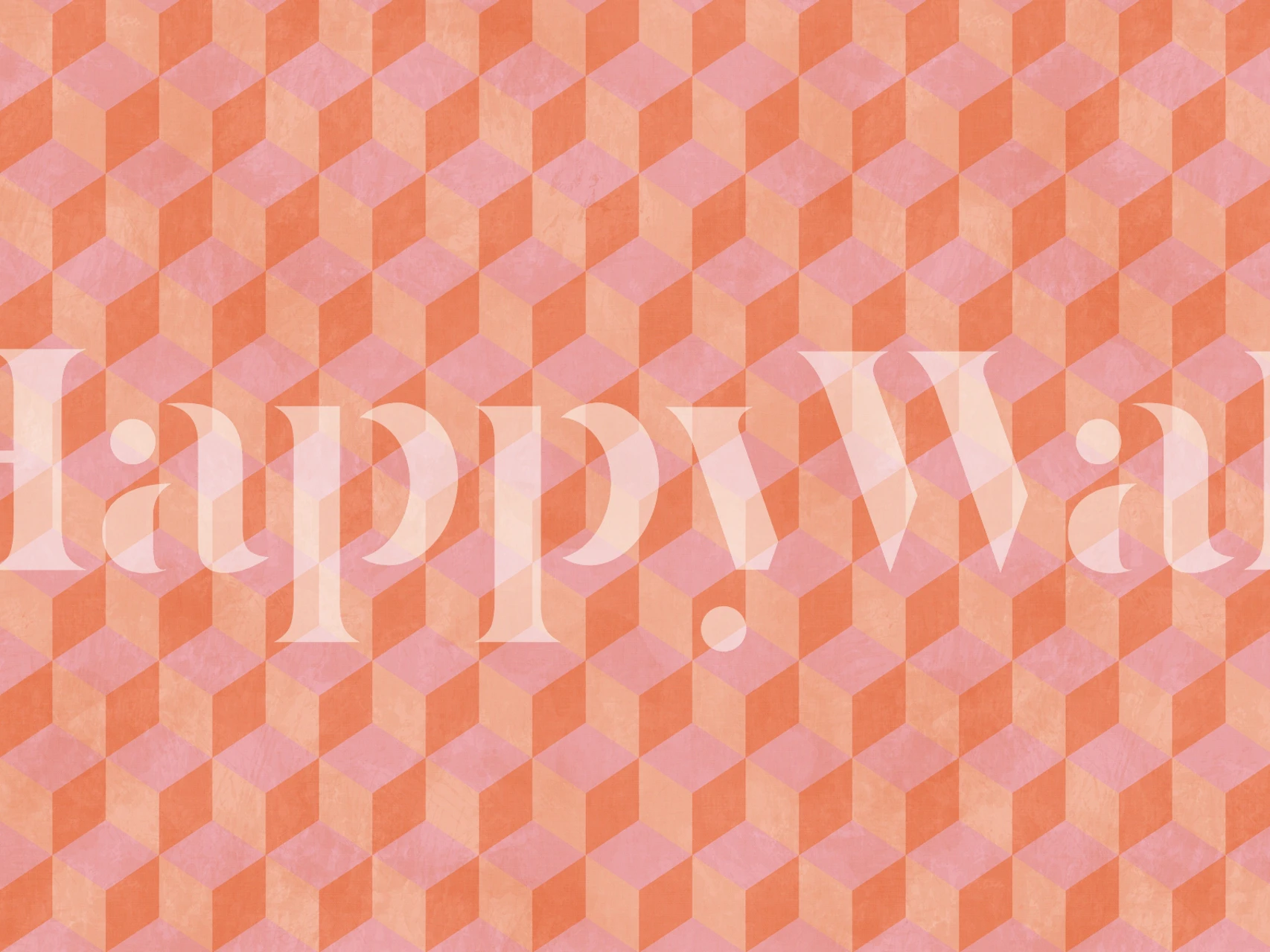 Peach fuzz dices papel pintado en una habitación