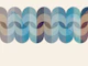 Vivid Sea Foam Mid Century Geometry