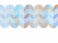 Vivid Sea Foam Mid Century Watercolor Geo papiers peint