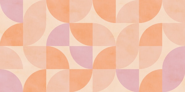 mid mod retro shapes peach fuzz