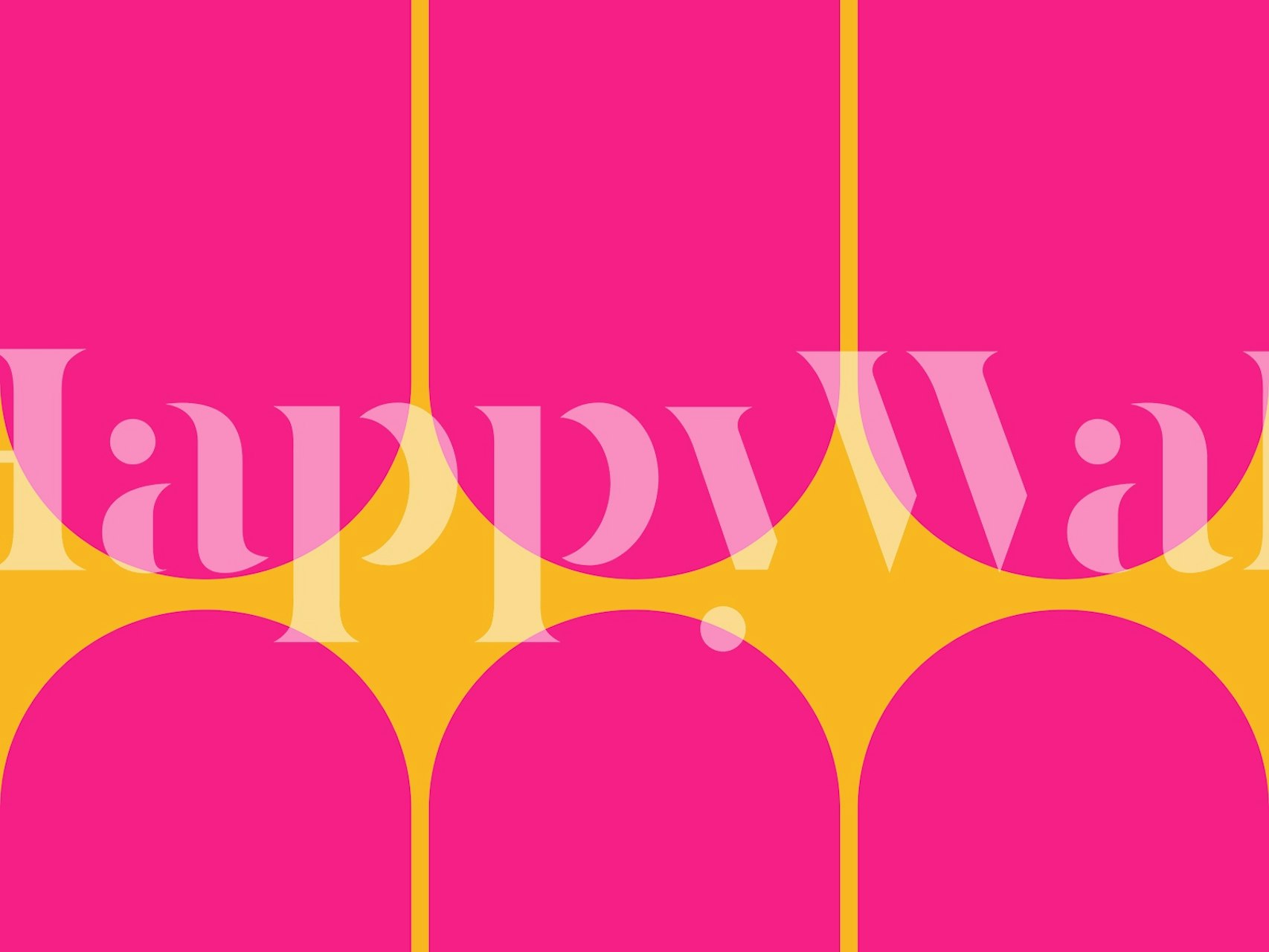 Vivid Mid-Century Minimalist tapetti huoneessa