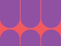 Vivid Mid-Century Minimalist Geo wallpaper