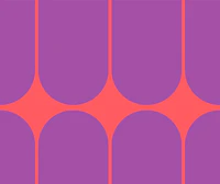 Vivid Mid-Century Minimalist Geo tapete