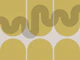 Mid-Century Bold Shapes Wave Minimalist