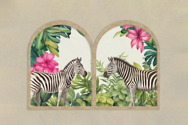Wildlife Safari Zebra View