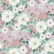 Retro florals - dusty rose