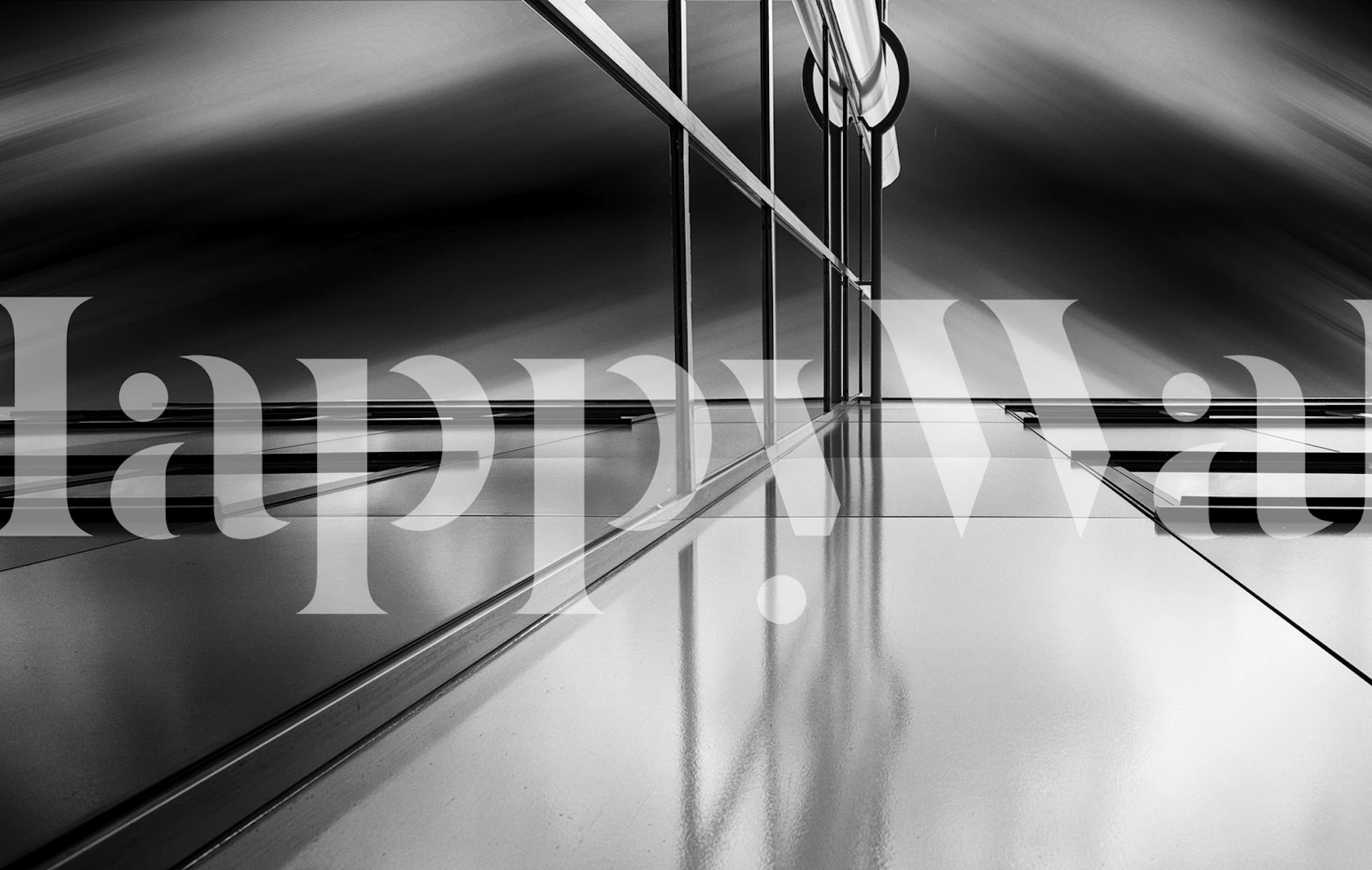 Tapeta Lines and reflections u modernoj sobi