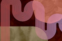 Unique Mid Century Modern Curvy Lines ταπετσαρία