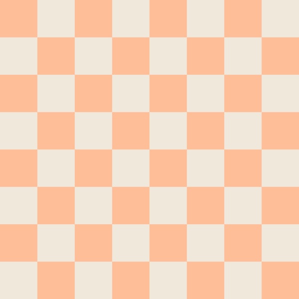 Checkerboard Normal Peach Fuzz - Pristine