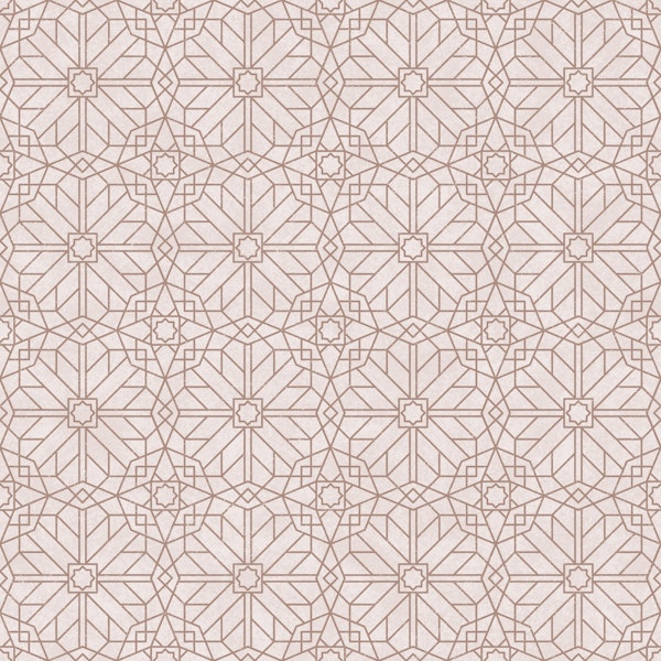 Geometric deco - clay & blush